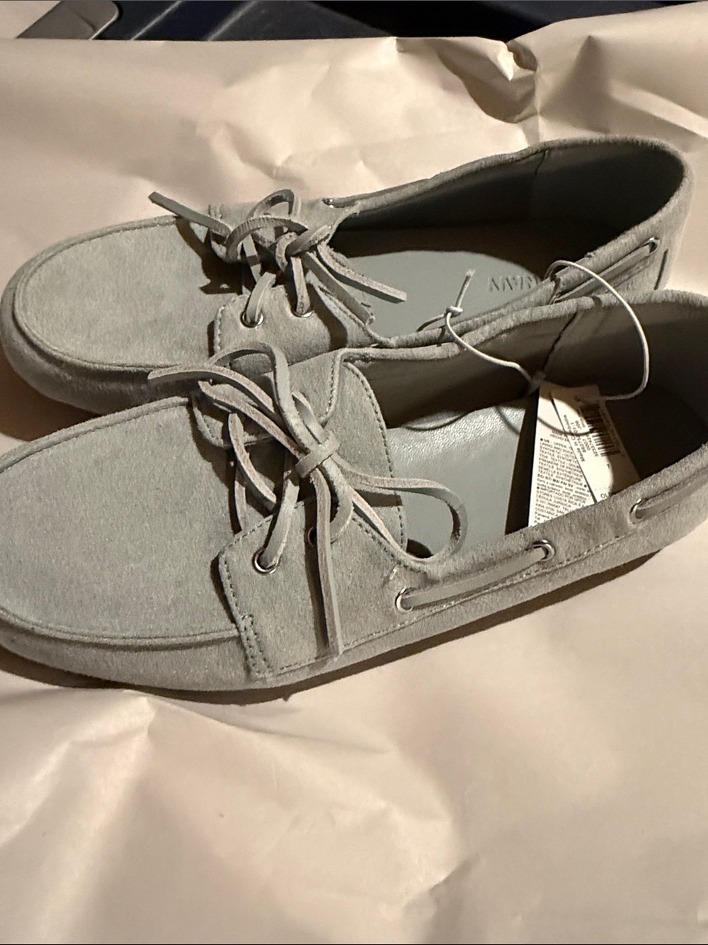 Old Navy Faux Suede loafers  - Light blue size 7 - Picture 3 of 6